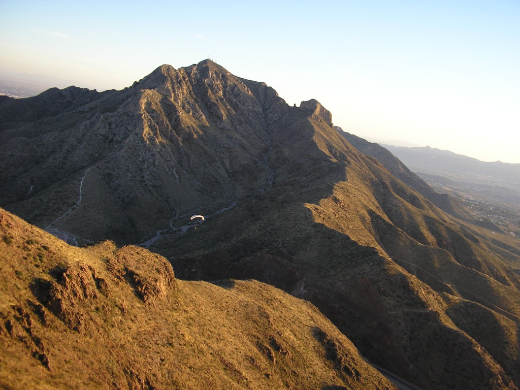 paragliding in Franklin Mountains State Park, El Paso, TX