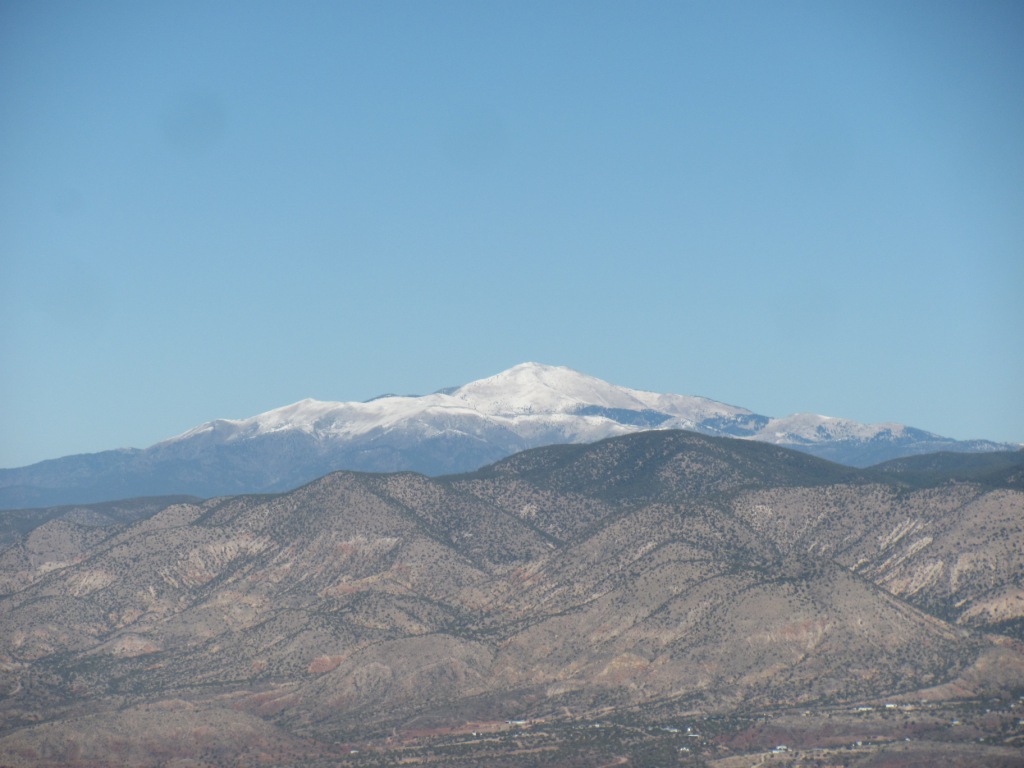 Sierra Blanca from Dry Canyon
