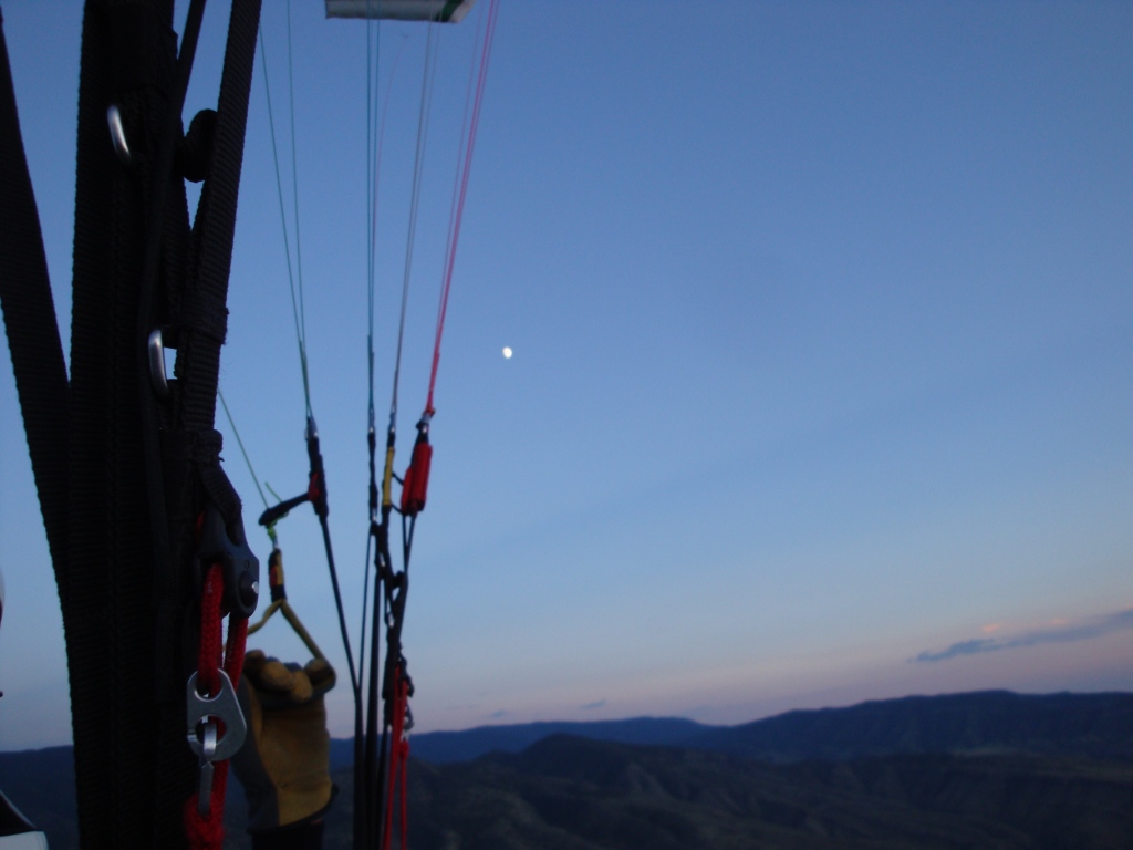 moon over Dry Canyon