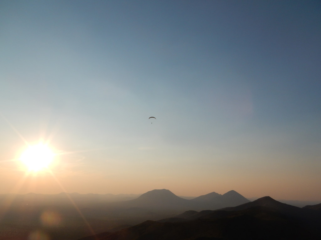 paragliding in the East Portillo Mountains, New Mexico