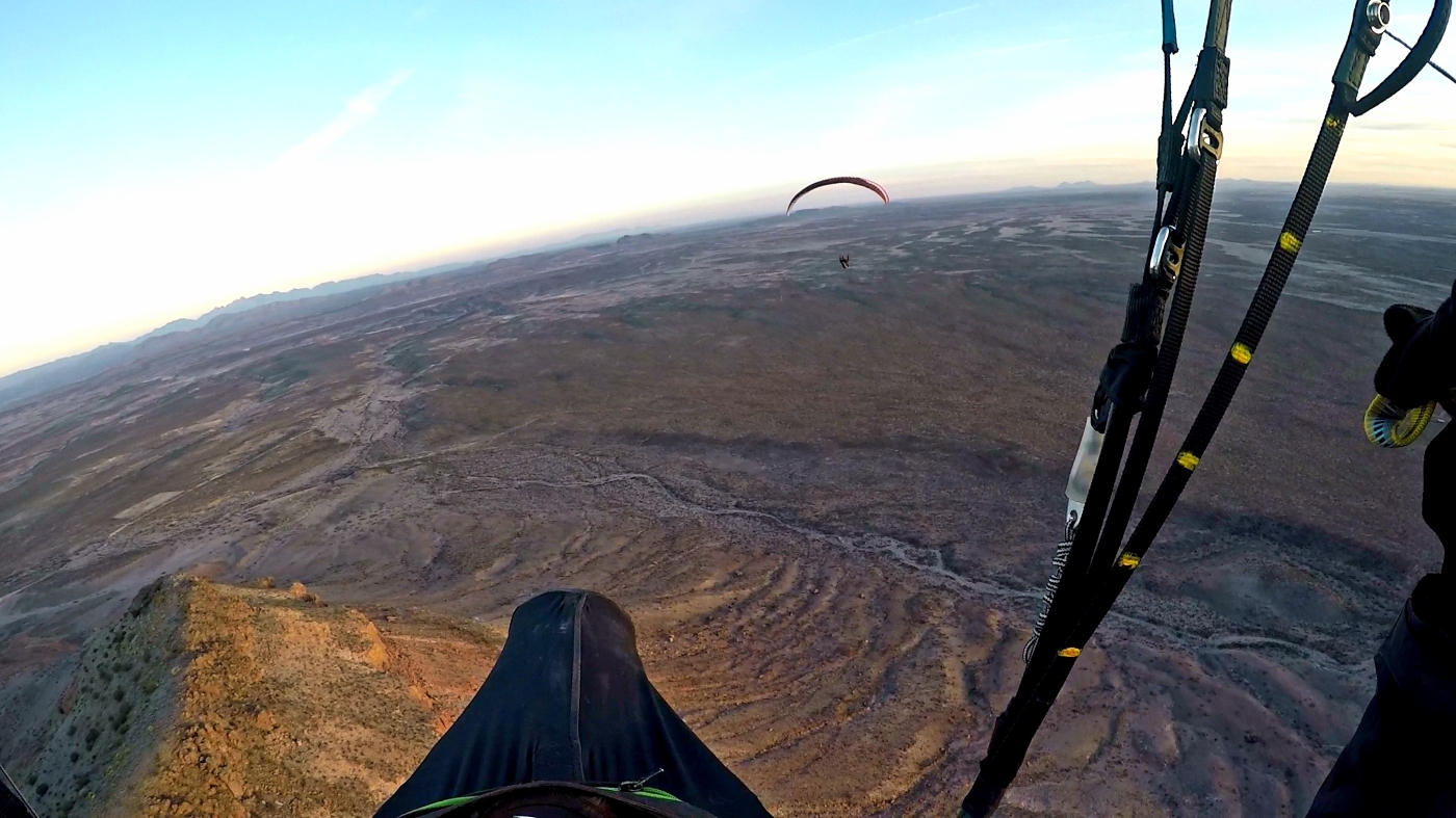 paragliding at Mag Rim, Dona Ana County, NM