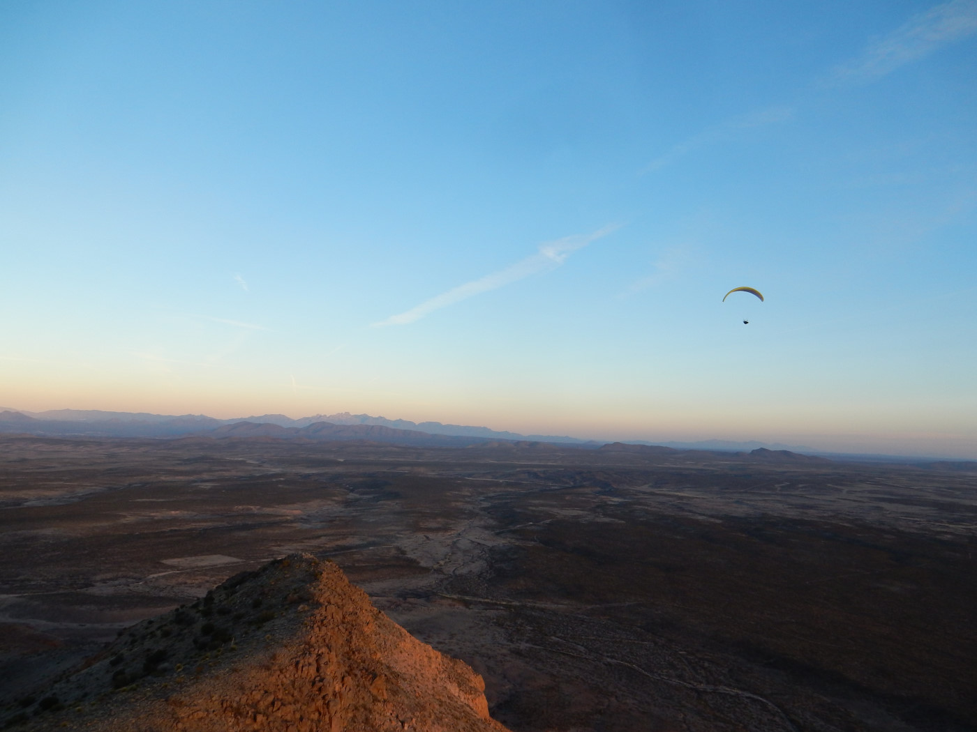 paragliding at Mag Rim, Dona Ana County, NM