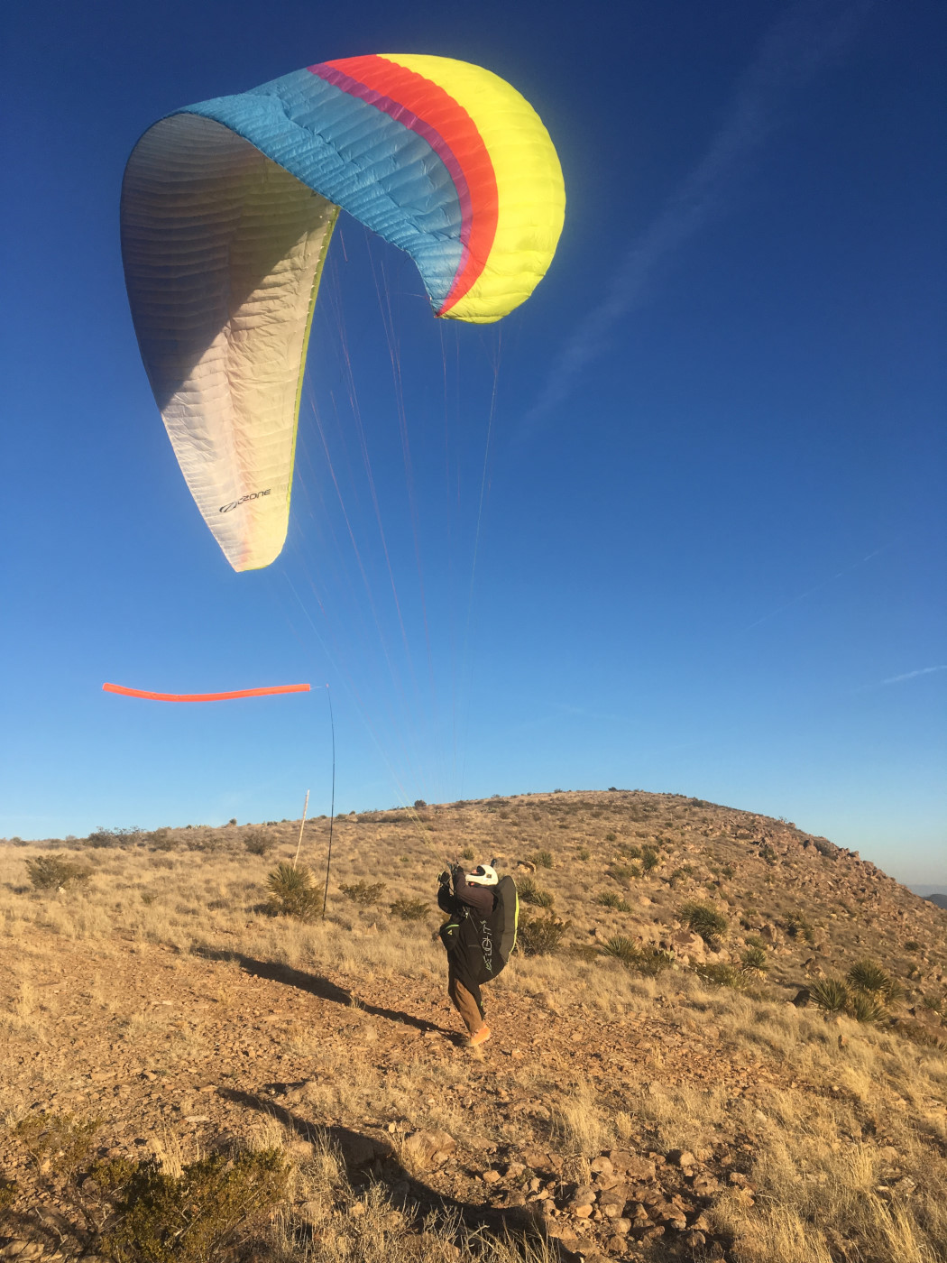 paragliding at Magdalena Rim, Dona Ana County, NM