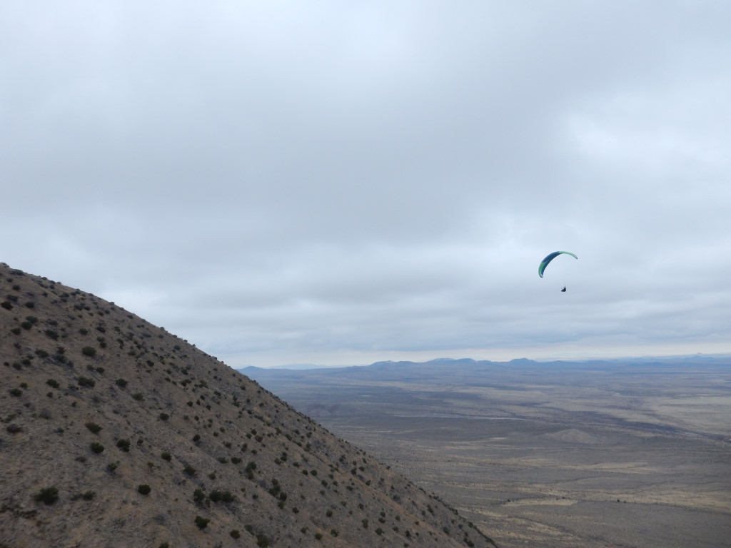 paragliding at Mt Riley, Dona Ana County, New Mexico