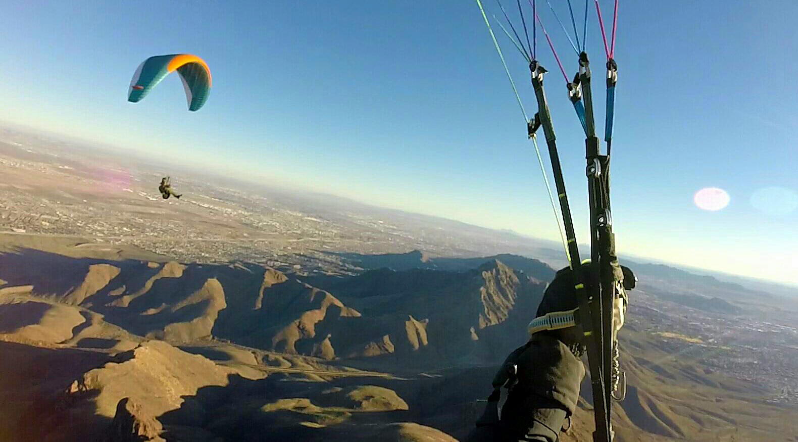 paragliding in Franklin Mountains State Park, El Paso, TX