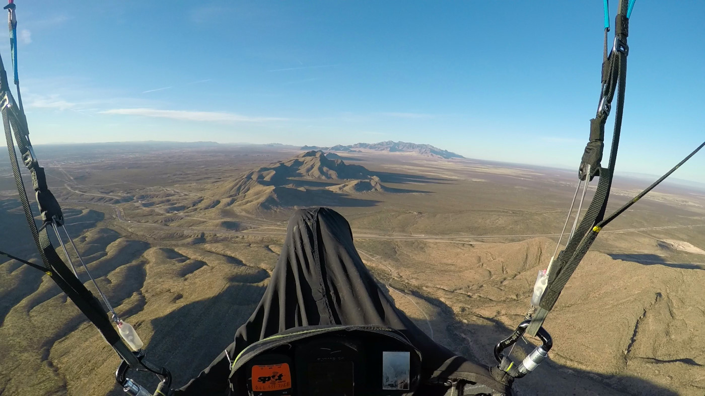 paragliding in Franklin Mountains State Park, El Paso, Texas