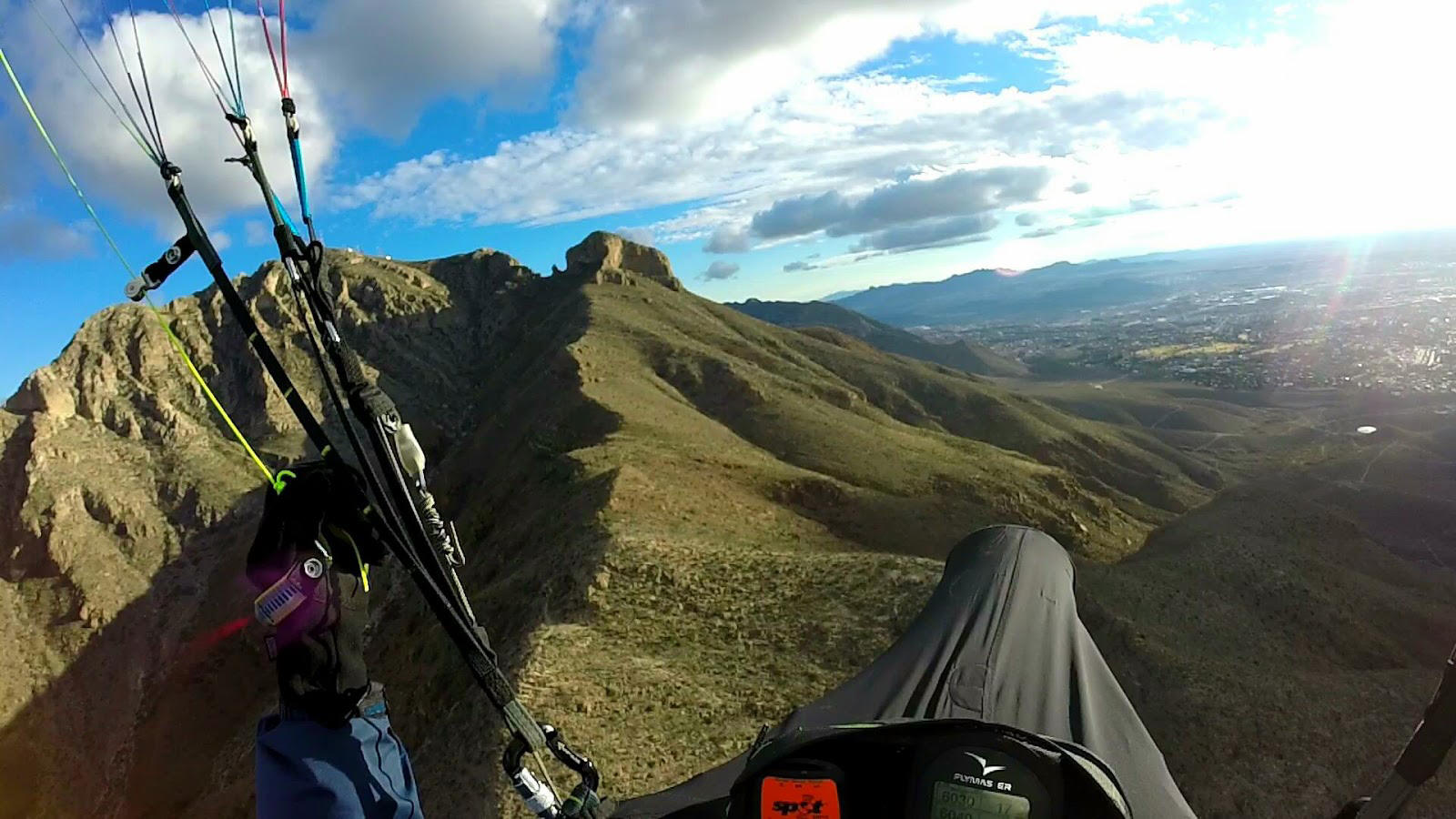 paragliding in Franklin Mountains State Park, El Paso, TX