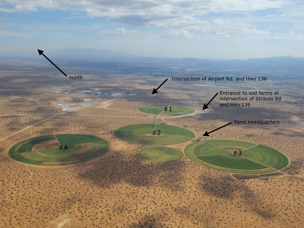 location of Gardner Turfgrass sod farms