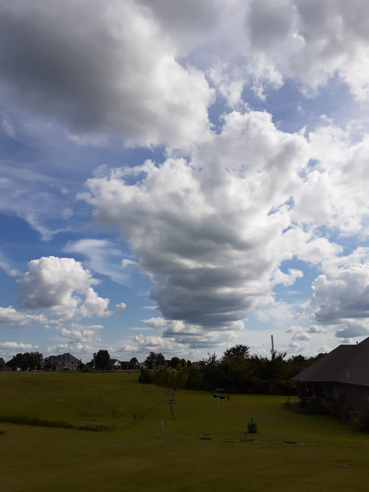 cloud street in Wister, OK