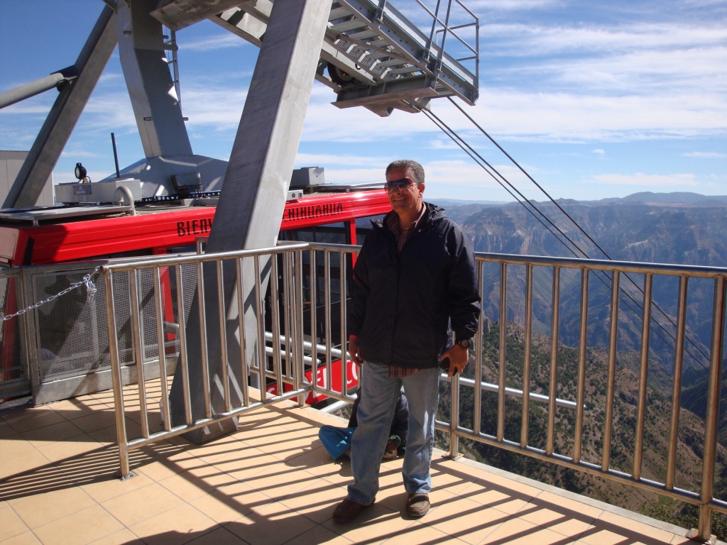 cable car in Copper Canyon, Mexico