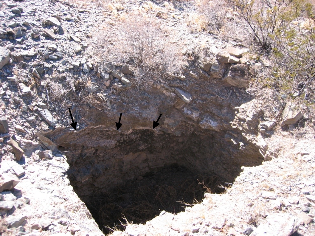 test hole in East Potrillo Mountains Dona County New Mexico