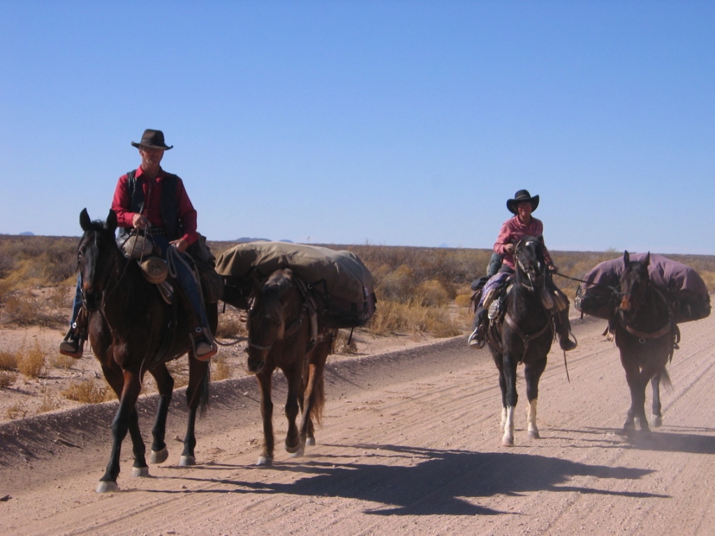 cowboys traveling near the East Potrillo Mountains Dona County New Mexico