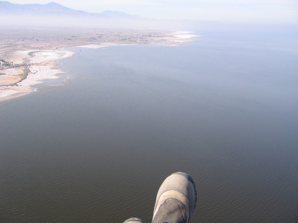 aerial view of the Salton Sea and vicinity