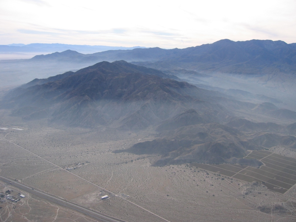 aerial view of the Salton Sea and vicinity