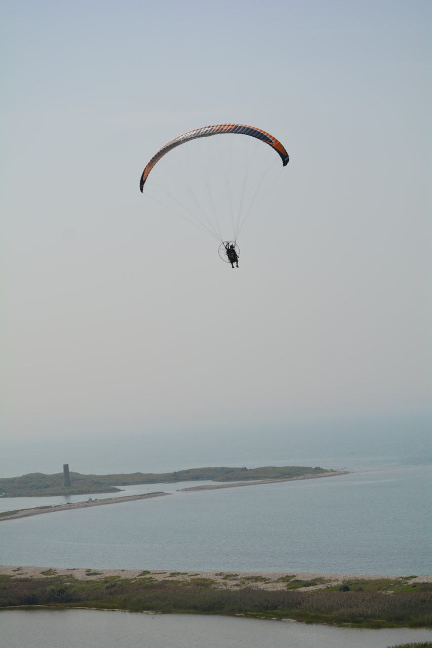 flying away from the west end of Cuttyhunk Island