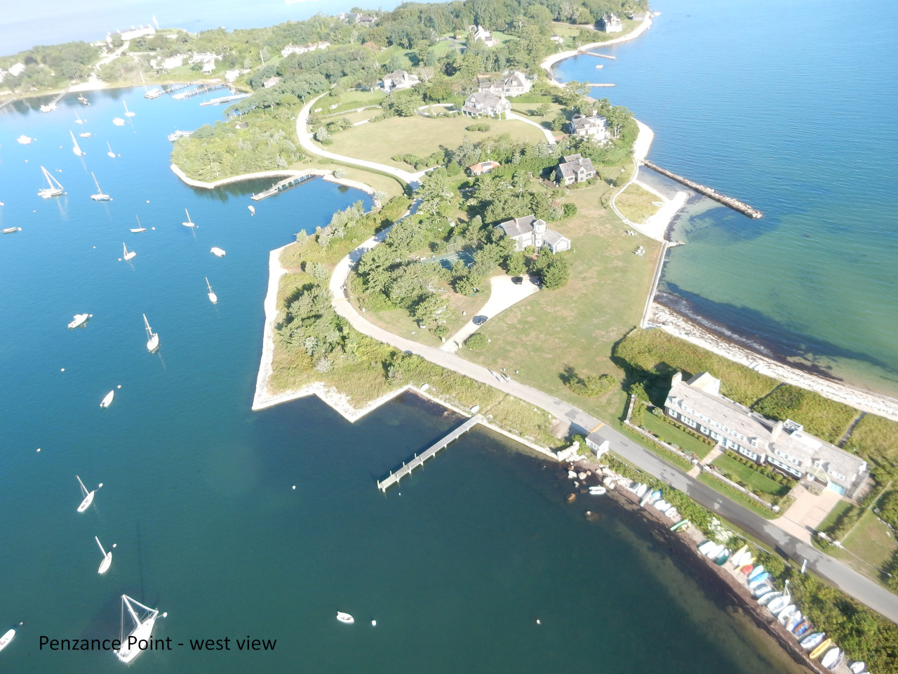 Woods Hole, MA from a powered paraglider