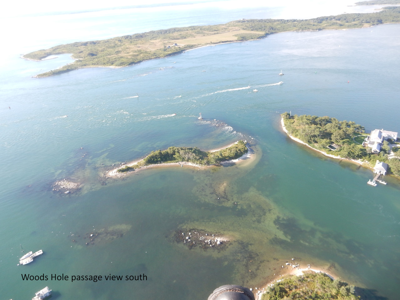 Woods Hole, MA from a powered paraglider