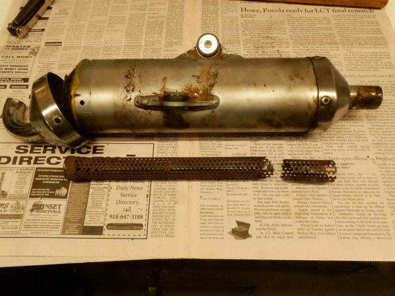 paramotor muffler failure and repair