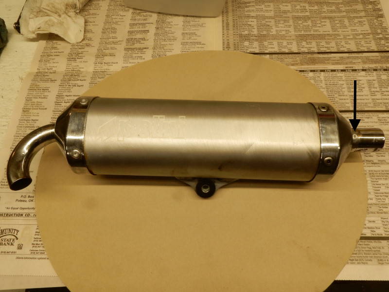 paramotor muffler failure and repair