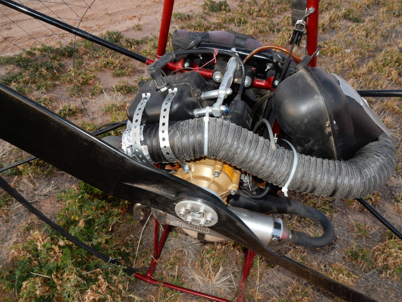 carburetor air preheat system for paramotors