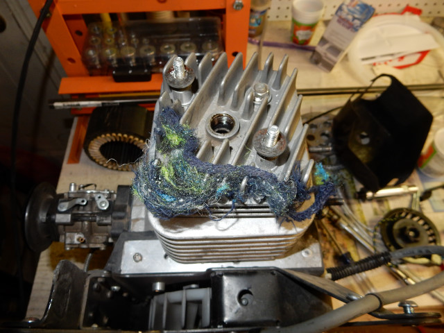 Top 80 engine with debris in the cooling system causing it to overheat