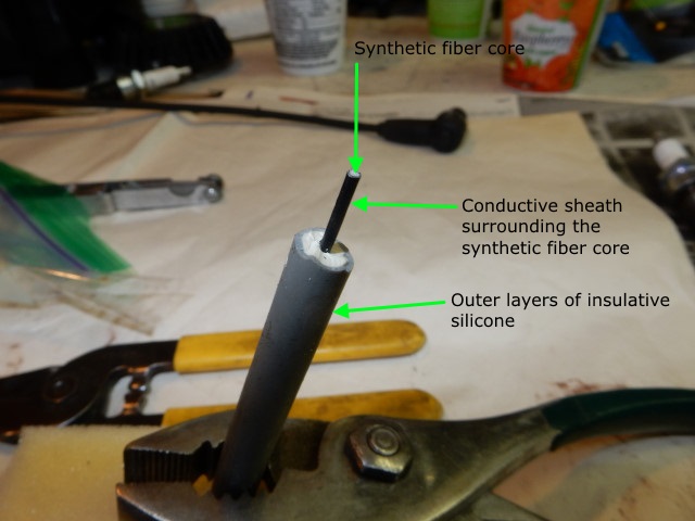 secondary ignition wire structure