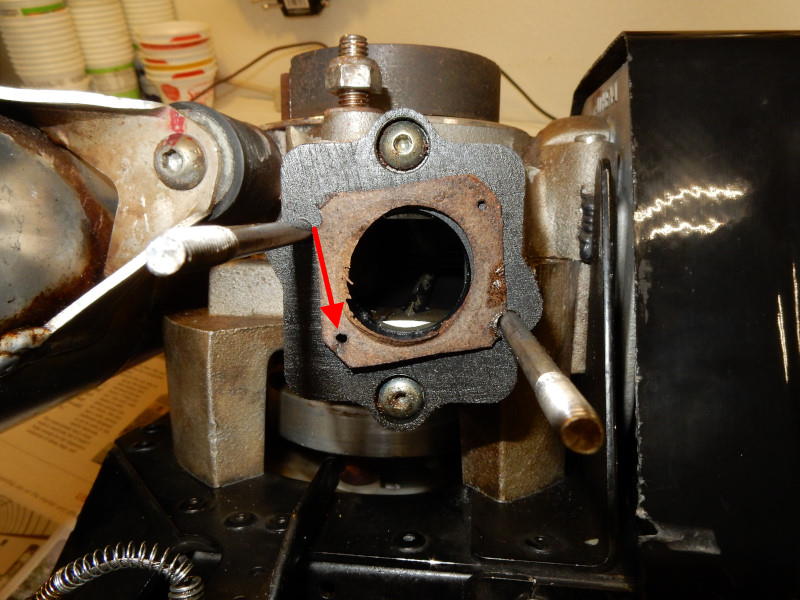 misaligned carb - reed valve body gasket
