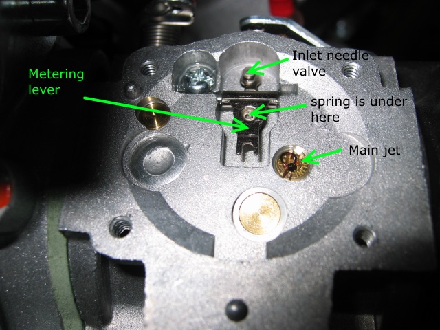 Walbro WG-8 metering lever details