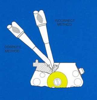 Welch plug removal with the Walbro 550-16 tool