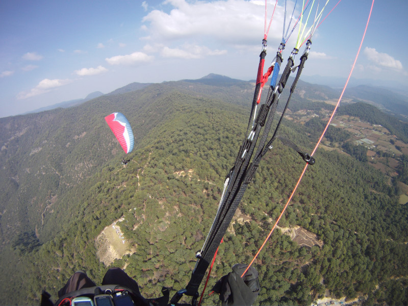 paragliding in Valle de Bravo, Mexico