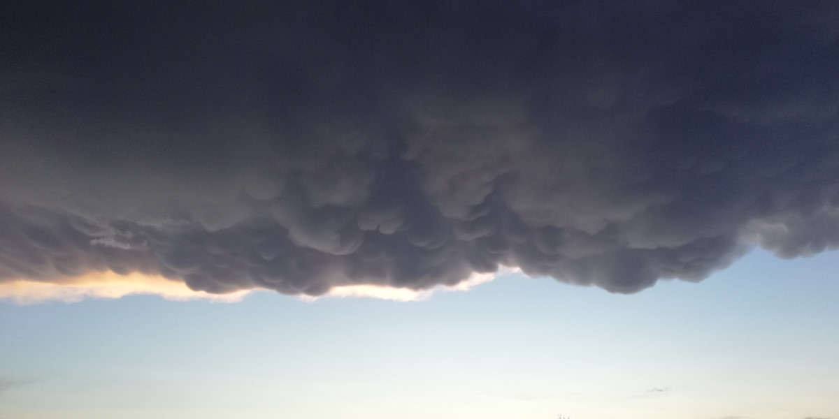 Mammatus cloud souther New Mexico